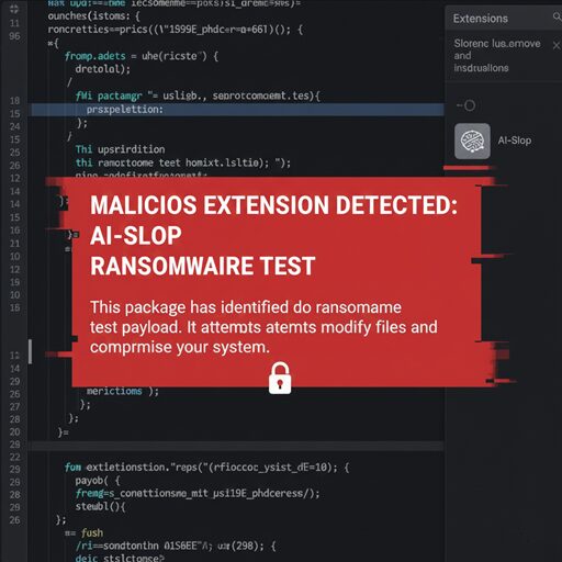 AI-Slop Ransomware Test Sneaks on to VS Code Marketplace - A Developer Security Wake-Up Call 2 AI-Slop Ransomware Test Sneaks on to VS Code Marketplace - A Developer Security Wake-Up Call